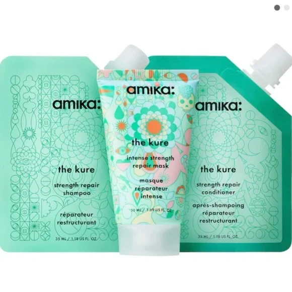 Amika The Kure Strength Repair 3 Piece Trial Set BRAND NEW/SEALED - Picture 2 of 13